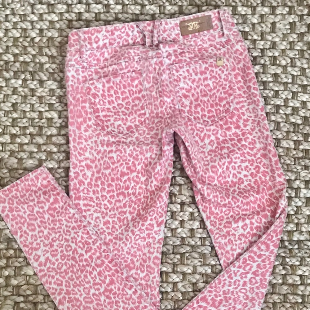 DIVINE RIGHTS OF DENIM Leopard Print Jeans